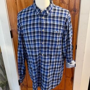 Scotch & Soda Blue Plaid Flannel  size XXL